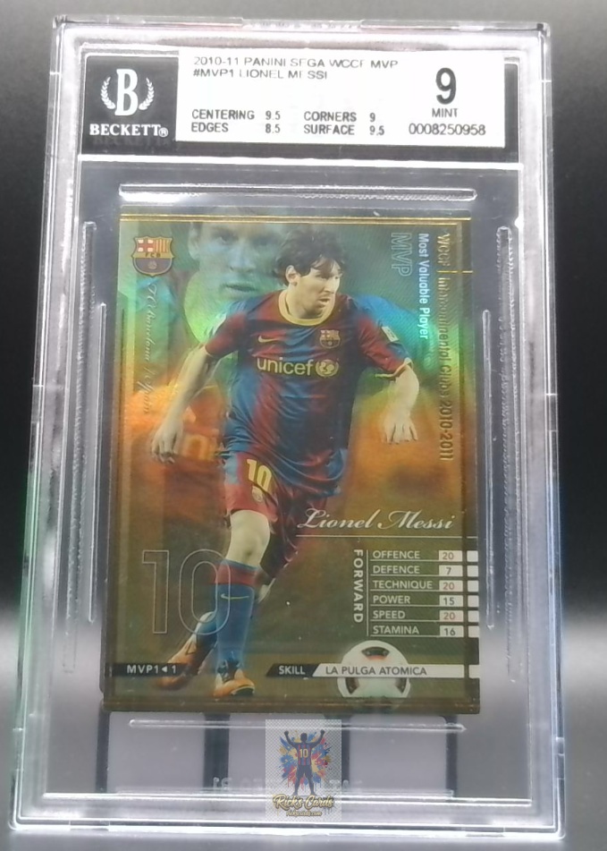 2010 Panini WCCF Intercontinental Clubs MVP1 Lionel Messi BGS 9