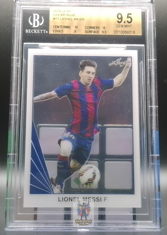 2016 Leaf Clear Multi-Sport 17 Lionel Messi Graded, BGS 9.5 Acetate