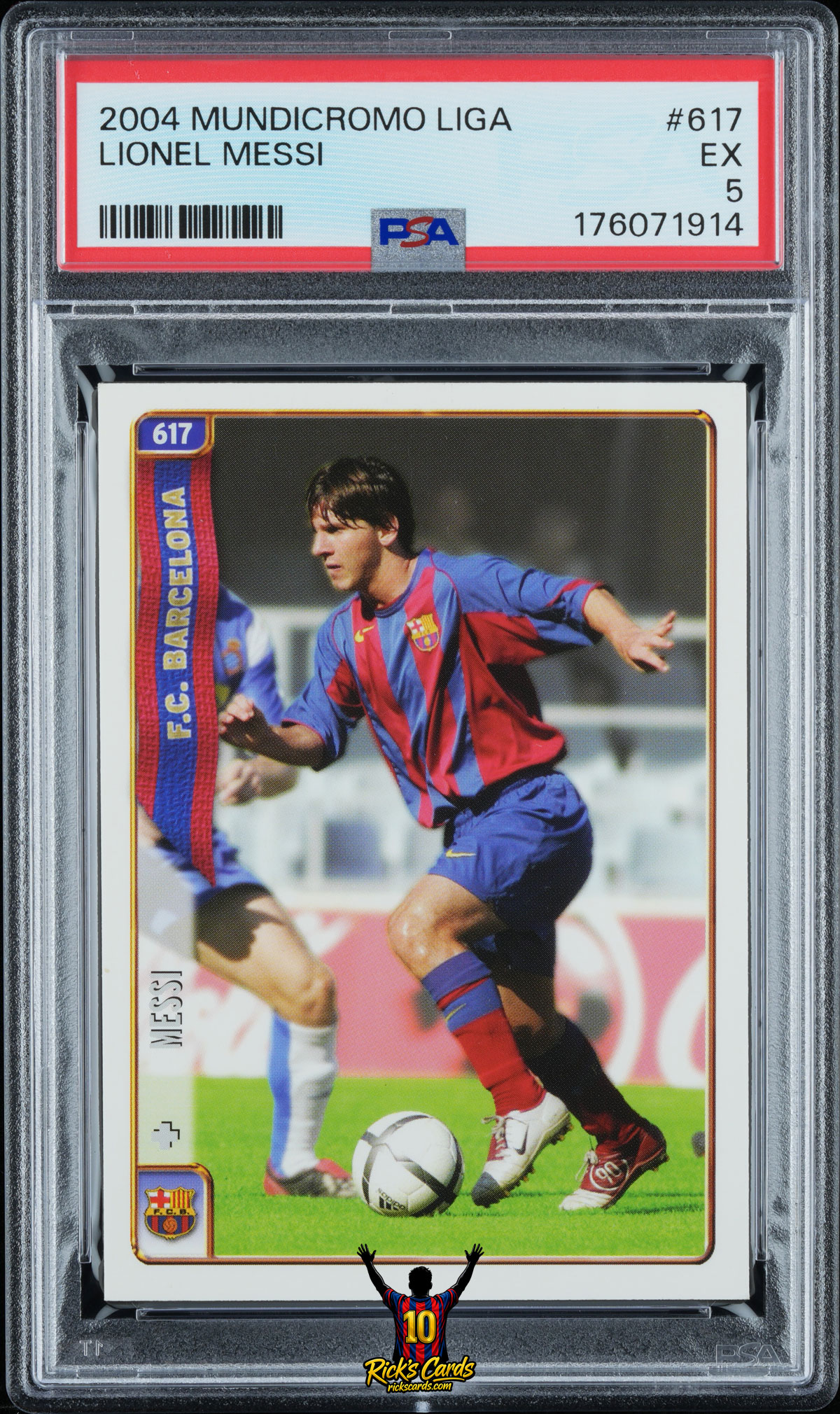 2004 Mundicromo Liga #617 Lionel Messi – PSA 5 Cert 176071914