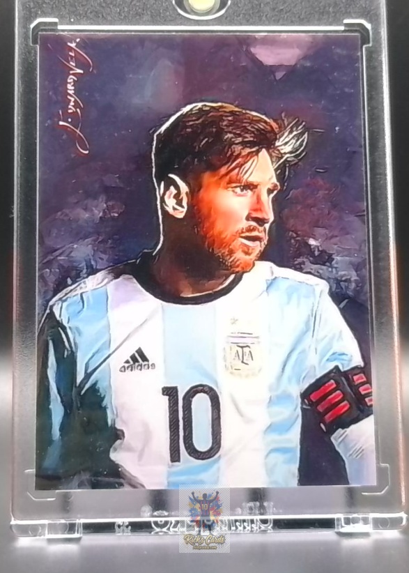   2018 Edward Vela Lionel Messi card Limited Edition Giclee Print Art Card 22