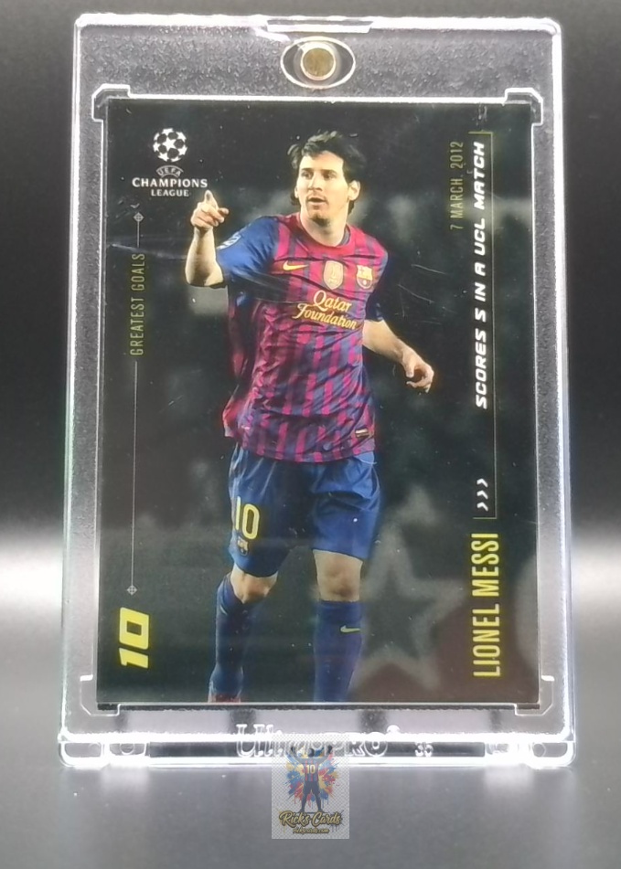 2020 Topps Designed by Lionel Messi UEFA Champions League Greatest Goals 158